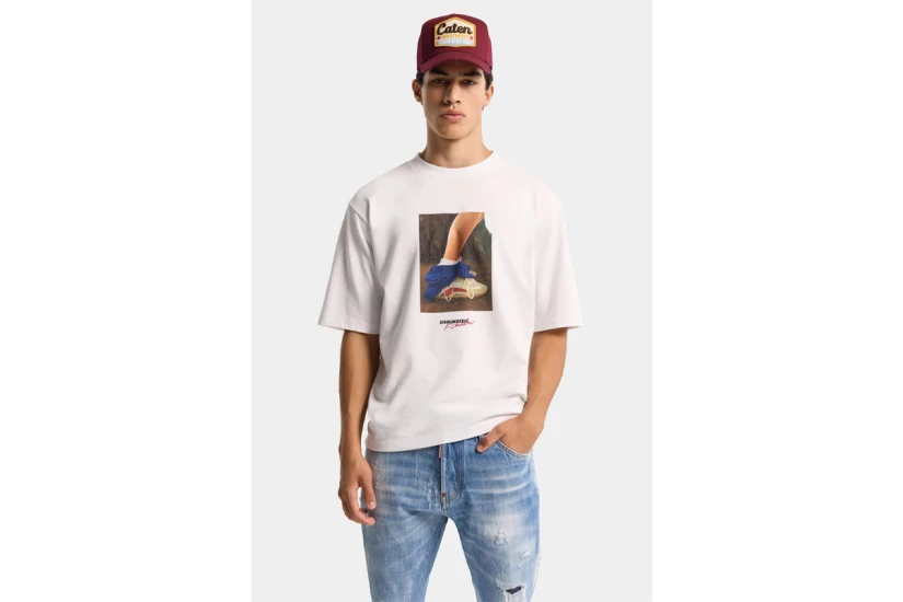 Dsquared2 X Felix Chesher Print Ανδρικό Κοντομάνικο T-Shirt