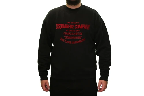 Dsquared2 Relax Fit Crewneck Μπλούζα Με Λαιμόκοψη Ανδρική (S71GU0692 S25030 900)