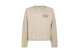Dsquared2 Cipro Loose Fit Μακρυμάνικη Μπλούζα με Λαιμόκοψη Μπεζ