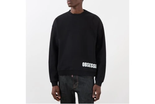 Dsquared2 Obsessed2 Relax Fit Μπλούζα Με Λαιμόκοψη Ανδρική (S71GU0755 S25516 900)