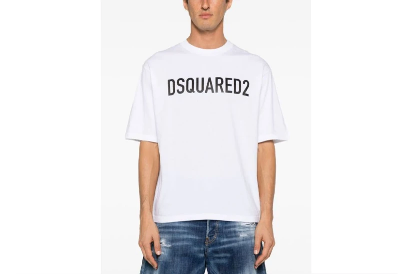 Dsquared2 Ανδρικό Κοντομάνικο T-Shirt Λευκό