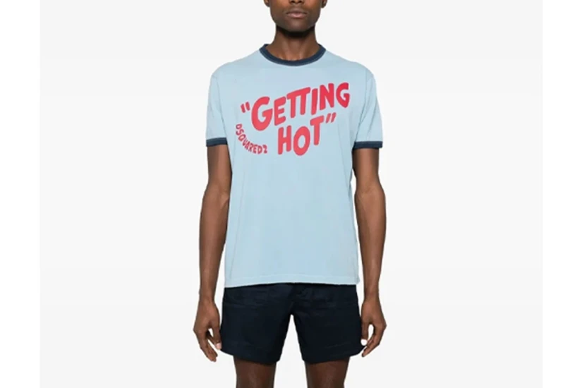 Dsquared2 Cool Fit Tee Ανδρικό Κοντομάνικο T-Shirt Σιέλ