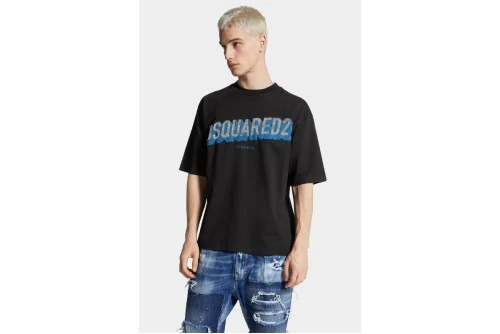 Dsquared2 Loose Fit 3D Logo T-Shirt Ανδρικό (S74GD1445 D20020 900)
