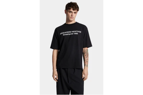 Dsquared2 Loose Fit Heritage T-Shirt Ανδρικό (S74GD1456 D20020 900)