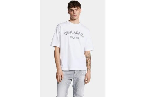 Dsquared2 Loose Fit Faded Milano T-Shirt Ανδρικό (S74GD1476 D20020 961)
