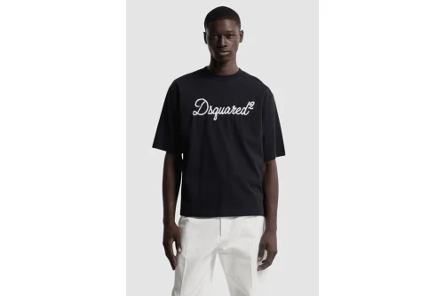 Dsquared2 Embroidered Loose Fit T-Shirt Ανδρικό (S74GD1524 D20106 900)
