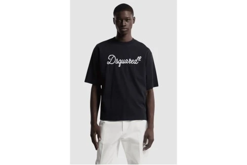 Dsquared2 Embroidered Loose Fit T-Shirt Ανδρικό (S74GD1524 D20106 900)