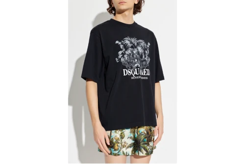 Dsquared2 Monkey Business Loose Fit T-Shirt Ανδρικό (S74GD1545 D20106 900)