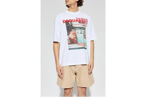 Dsquared2 X Tom Bianchi Loose Fit T-Shirt Ανδρικό (S74GD1551 D20106 100)