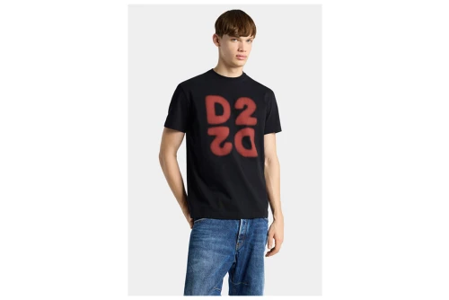 Dsquared2 D2 Upside Down Cool Fit T-Shirt Ανδρικό (S74GD1579 D20106 900)