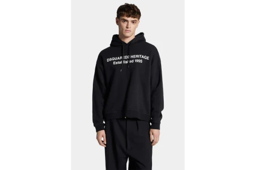 Dsquared2 Relax Fit Heritage Hoodie Ανδρικό (S74GU0897 S25516 900)