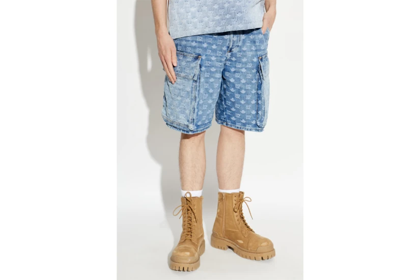 Dsquared2 Light Wash Utility Ανδρική Βερμούδα Τζιν