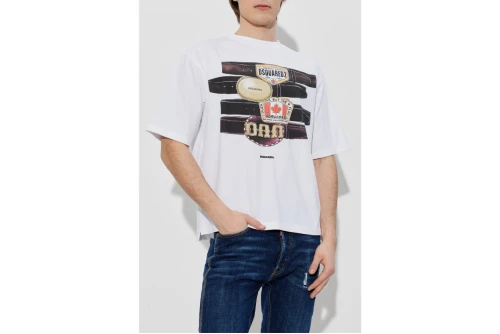 Dsquared2 Iconique Loose Fit T-Shirt Ανδρικό (S78GD0113 D2033 100)