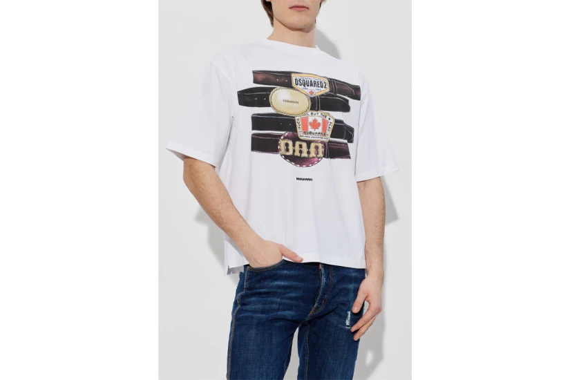 Dsquared2 Iconique Loose Fit Ανδρικό Κοντομάνικο T-Shirt