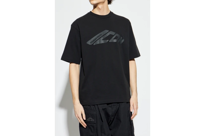 Dsquared2 Icon Loose Fit Ανδρικό Κοντομάνικο T-Shirt Μαύρο