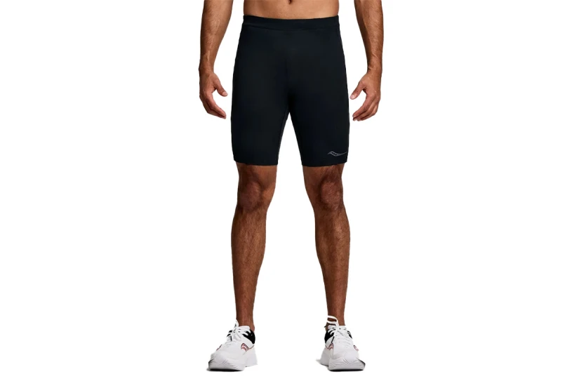 Saucony Fortify Lined Ανδρικό Κολάν Σορτς Μαύρο
