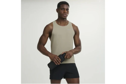 Saucony Stopwatch Singlet Μπλούζα Αμάνικη Ανδρική (SAM800375-SAGH)