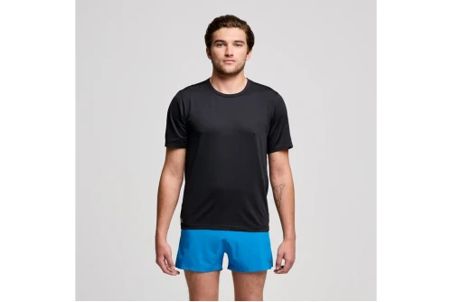 Saucony Stopwatch T-Shirt Ανδρικό (SAM800377-BK)