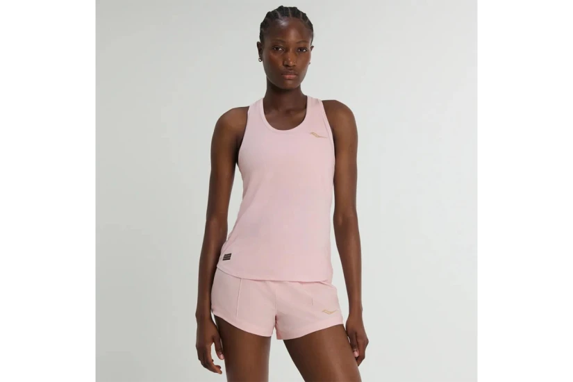 Saucony Stopwatch Singlet Μπλούζα Αμάνικη Γυναικεία (SAW800482-SLKH)