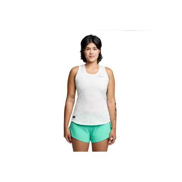 Saucony Stopwatch Μπλούζα Αμάνικη Γυναικεία (SAW800482-WH)