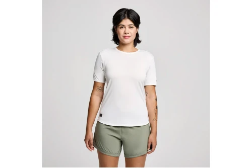Saucony Stopwatch  T-Shirt Γυναικείο (SAW800484-WH)