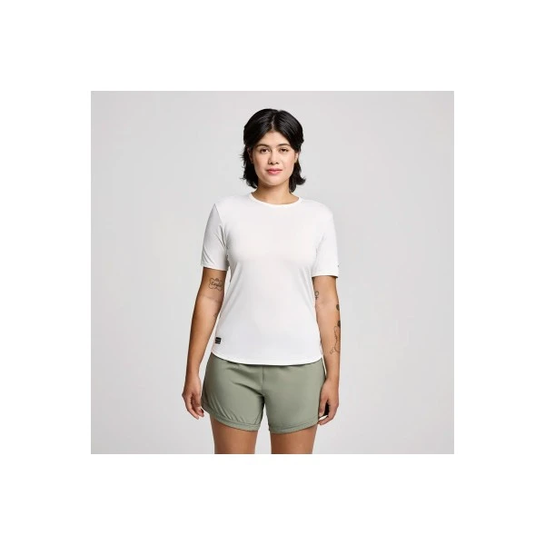 Saucony Stopwatch  T-Shirt Γυναικείο (SAW800484-WH)