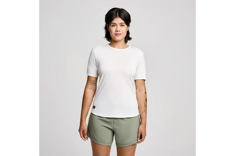 Saucony Stopwatch  T-Shirt Γυναικείο (SAW800484-WH)