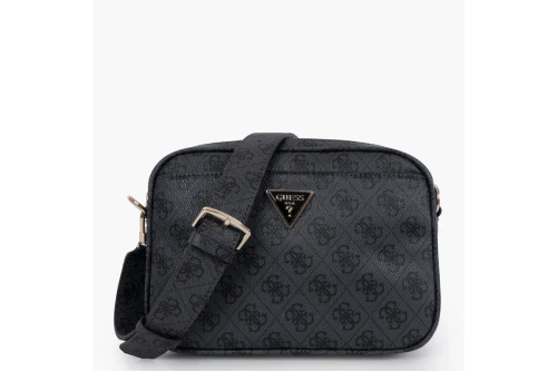Guess Meridian Ii Τσαντάκι Χιαστί - Ώμου (SG697414 COAL LOGO)