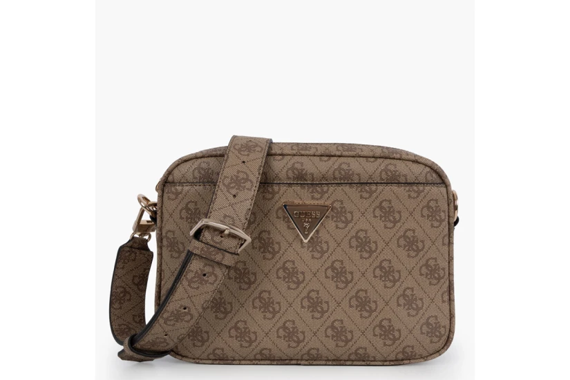 Guess Meridian Ii Τσαντάκι Χιαστί - Ώμου (SG697414 LATTE LOGO)
