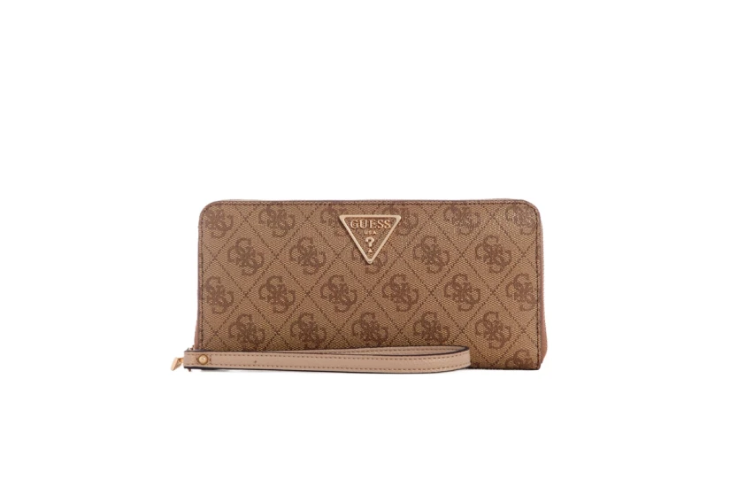 Guess Laurel II SLG Γυναικείο Πορτοφόλι Μπεζ, Καφέ