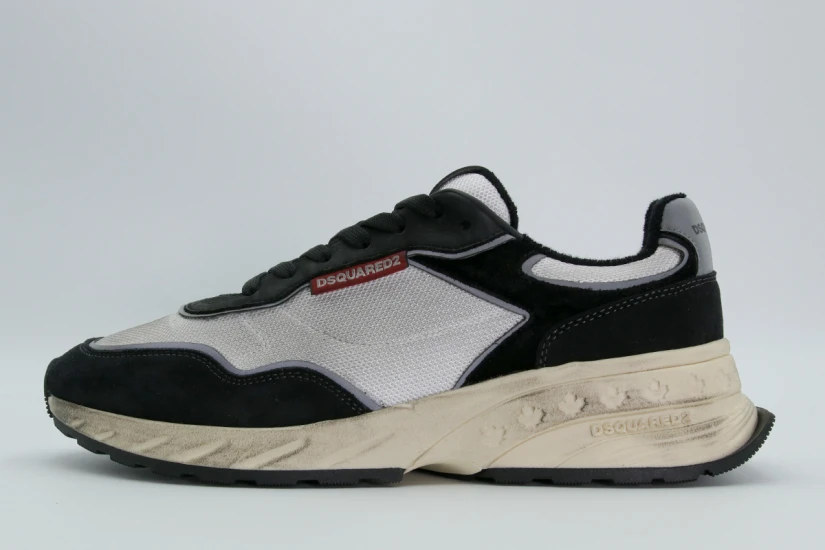 Dsquared2 Sprinter Ανδρικά Sneakers Μαύρα, Λευκά