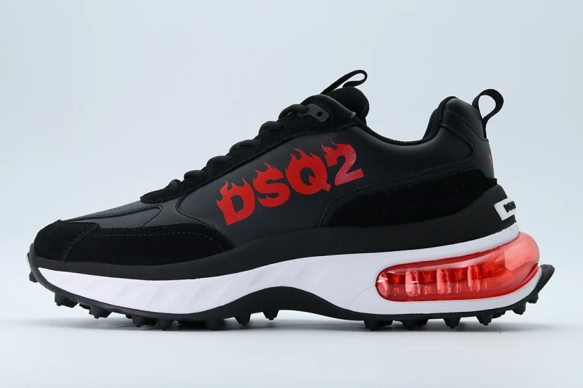 Dsquared2 Bubble Ανδρικά Sneakers Μαύρα, Λευκά, Κόκκινα