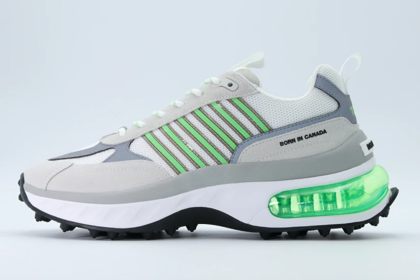 Dsquared2 Bubble Ανδρικά Sneakers Λευκά, Γκρι, Λαχανί