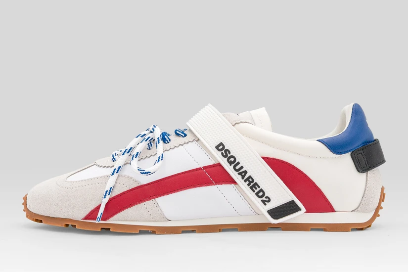 Dsquared2 Ανδρικά Sneakers Λευκά, Μπεζ, Κόκκινα, Μπλε