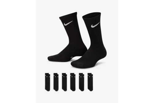 Nike Everyday Cushioned Crew Kάλτσες Ψηλές 6 Ζευγάρια (SX6910 010)