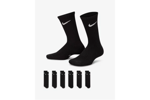 Nike Everyday Cushioned Crew Kάλτσες Ψηλές 6 Ζευγάρια (SX6910 010)