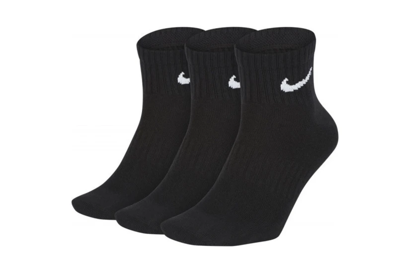 Nike Dri-FIT Everyday Lightweight Unisex Κοντές Κάλτσες Μαύρες 3 Ζευγάρια