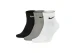 Nike Dri-FIT Everyday Lightweight Unisex Κοντές Κάλτσες Λευκές, Μαύρες, Γκρι 3 Ζευγάρια