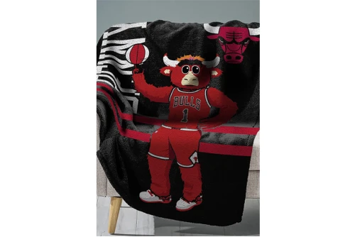 Sleep Squad Chicago Bulls Benny Raschel Throw Blanket 60X80In Κουβέρτα (T8-NBA-BUL-MAS)
