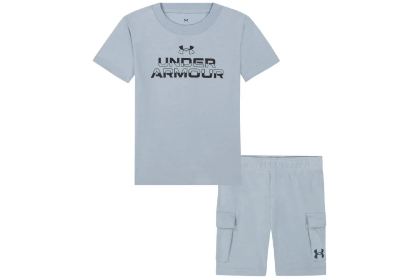 Under Armour Παιδικό Σετ Κοντομάνικη Μπλούζα - Σορτς Σιελ