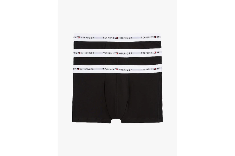 Tommy Jeans WB Ανδρικά Εσώρουχα Μπόξερ Μαύρα 3 Τεμάχια 