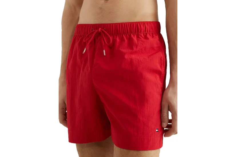 Tommy Jeans Medium Drawstring Ανδρικό Μαγιό Σορτς Κόκκινο