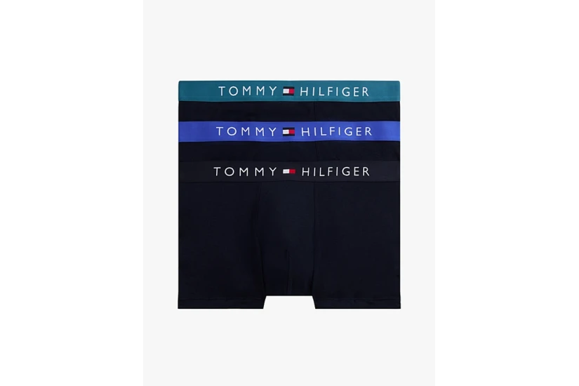 Tommy Jeans Th Original Logo Waistband Ανδρικά Εσώρουχα Boxer 3 Τεμάχια 