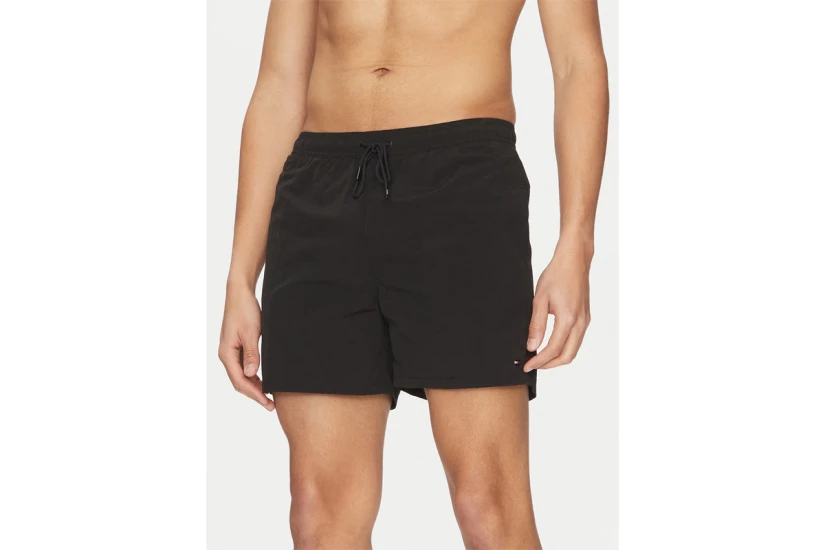 Tommy Jeans Essential Medium Drawstring Ανδρικό Μαγιό Σορτς Μαύρο