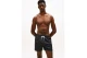 Tommy Jeans Heritage Logo Mid Length Ανδρικό Μαγιό Σορτς Μαύρο