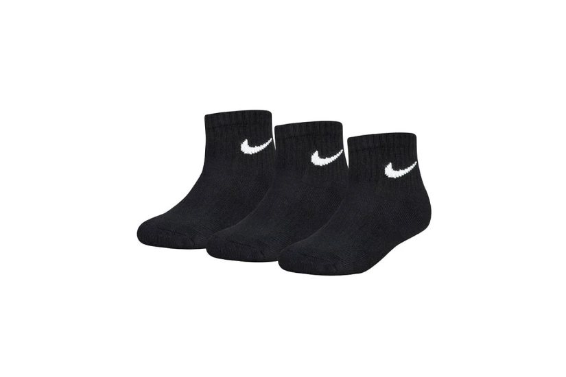 Nike Παιδικές Kάλτσες Μέχρι Τον Αστράγαλο Μαύρες 3 Τεμάχια