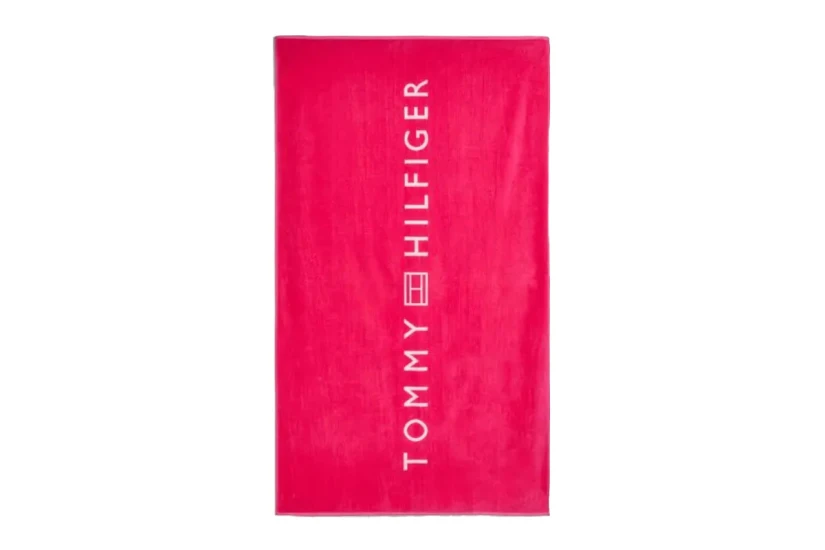 Tommy Jeans Πετσέτα Θαλάσσης Φούξια