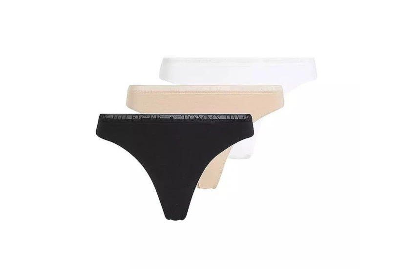 Tommy Jeans Lace 3P Thong Εσώρουχα String 3-Τεμάχια (UW0UW04890 0XY)