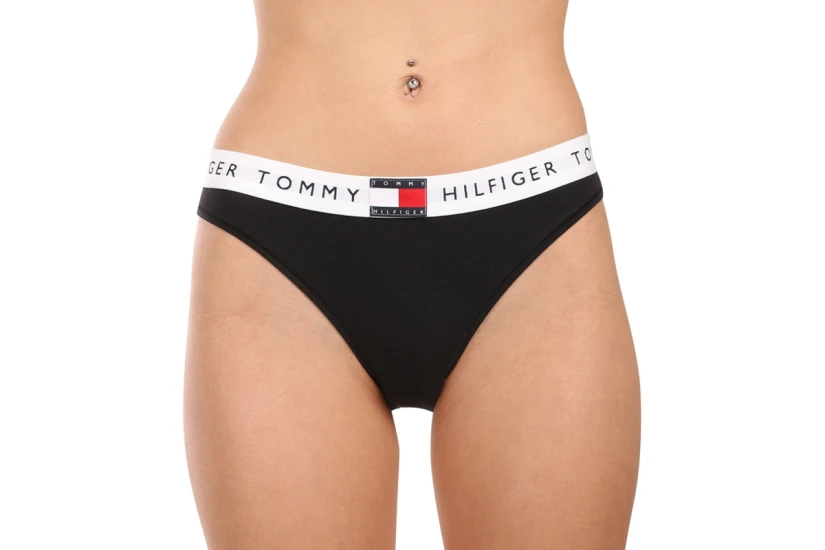 Tommy Jeans Heritage Γυναικείο Εσώρουχο Σλιπ Μαύρο