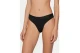 Tommy Jeans Tonal Repeat Logo Waistband Γυναικείο Εσώρουχο String Μαύρο